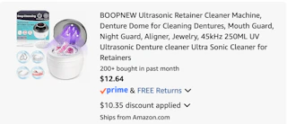 retainer cleaner Amazon receipt