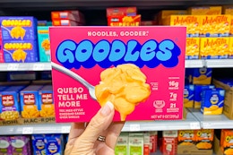 Get a Free Goodles Mac & Cheese Box at Walmart With Aisle Cash Back card image
