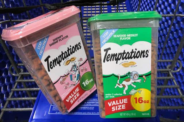 Temptations Value-Size Cat Treats, as Low as $4.87 on Amazon card image