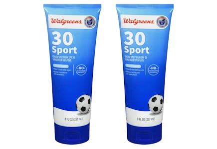 2 Walgreens Sunscreens