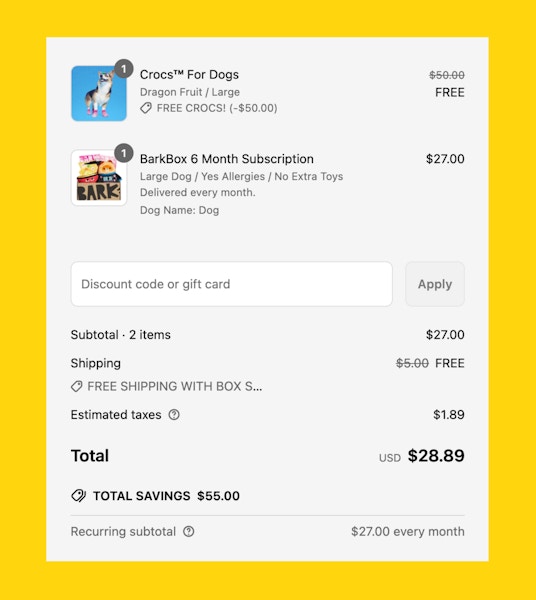 BarkBox Fine Print