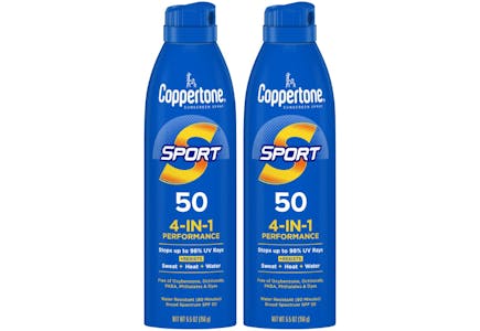 2 Coppertone Sunscreens