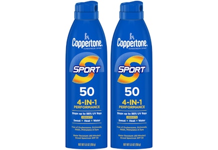 2 Coppertone Sunscreens