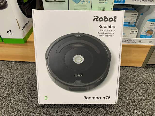 iRobot Roomba 675 Wi-Fi Connected Robot Vacuum, $123 Shipped card image