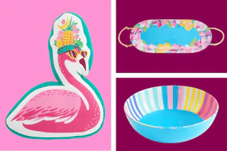 3 Outdoor Oasis deals: throw pillow and dinnerware