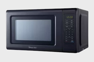 a black microwave