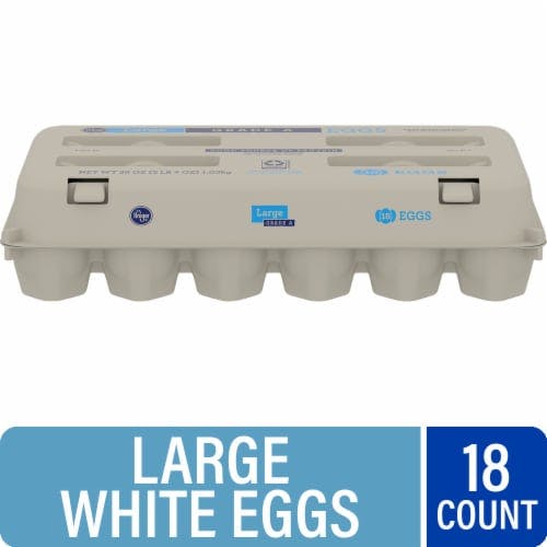 Kroger Large White Eggs Carton