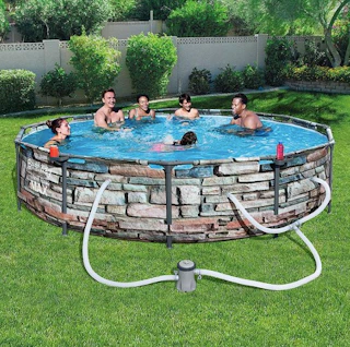 best buy Bestway Steel Pro Max pool stock image 2021 lifestyle image