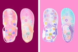 walmart wonder nation jelly sandals collage