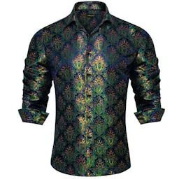 Mens Paisley Dress Shirt