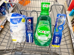 crest and oral-b products in walgreens cart