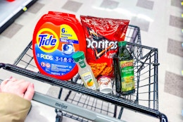 meijer groceries in shopping cart