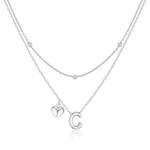 Heart Initial Necklace