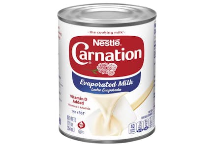 2 Carnation Evaporated Milk Cans