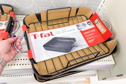 t-fal roaster sitting on a target shelf