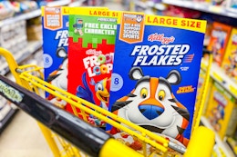 kellogg's cereals in dollar general shopping cart