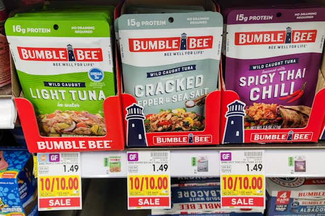 Bumble Bee Tuna Pouches, Only $0.25 at Kroger card image