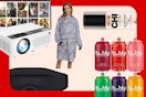amazon items on a background