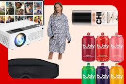 amazon items on a background