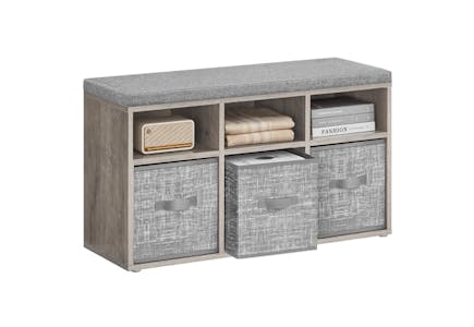 Shoe Bench with Cushion