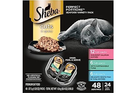 2 Sheba Cat Food 24-Packs