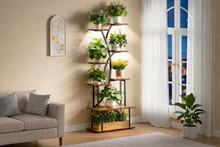 Walmart plant stand with grow lights