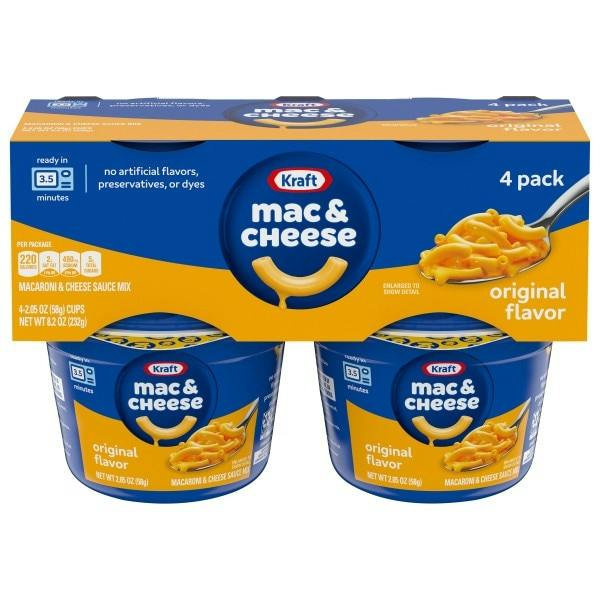 2 Kraft Macaroni & Cheese 4-Packs