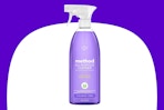 a purple bottle of all-purpose cleaner