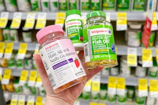 walgreens fish oil, cranberry, hair vitamins