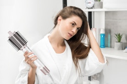 Hair Dryer Brush Volumizer, 110,000 RPM High-Speed Ionic Hair Dryer for Fast Drying, Curling, Volumizing & Straightening, 1400W