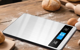a digital kitchen scale
