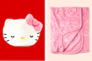 Hello Kitty bedding: pillow & blanket