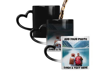Heat Reveal Photo Mug