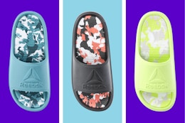 Reebok Women’s Slide Sandals at Walmart for $8.99 (Reg. $18) — 3 Colors card image