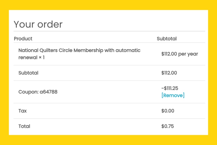 National Quilters Circle Fine Print