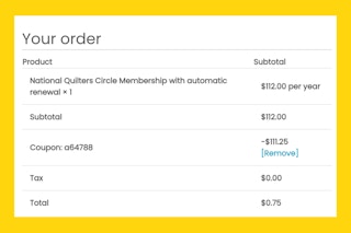 National Quilters Circle Fine Print