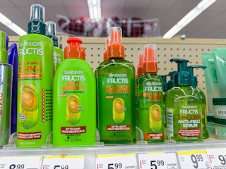 garnier styling products on walgreens shelf