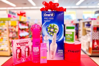oral-b, covergirl, tigi, eva nyc, walgreens brand, and starface products