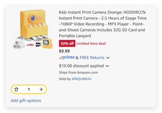 kids instant print camera