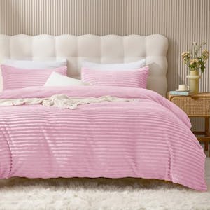Queen Plush Duvet Cover Set