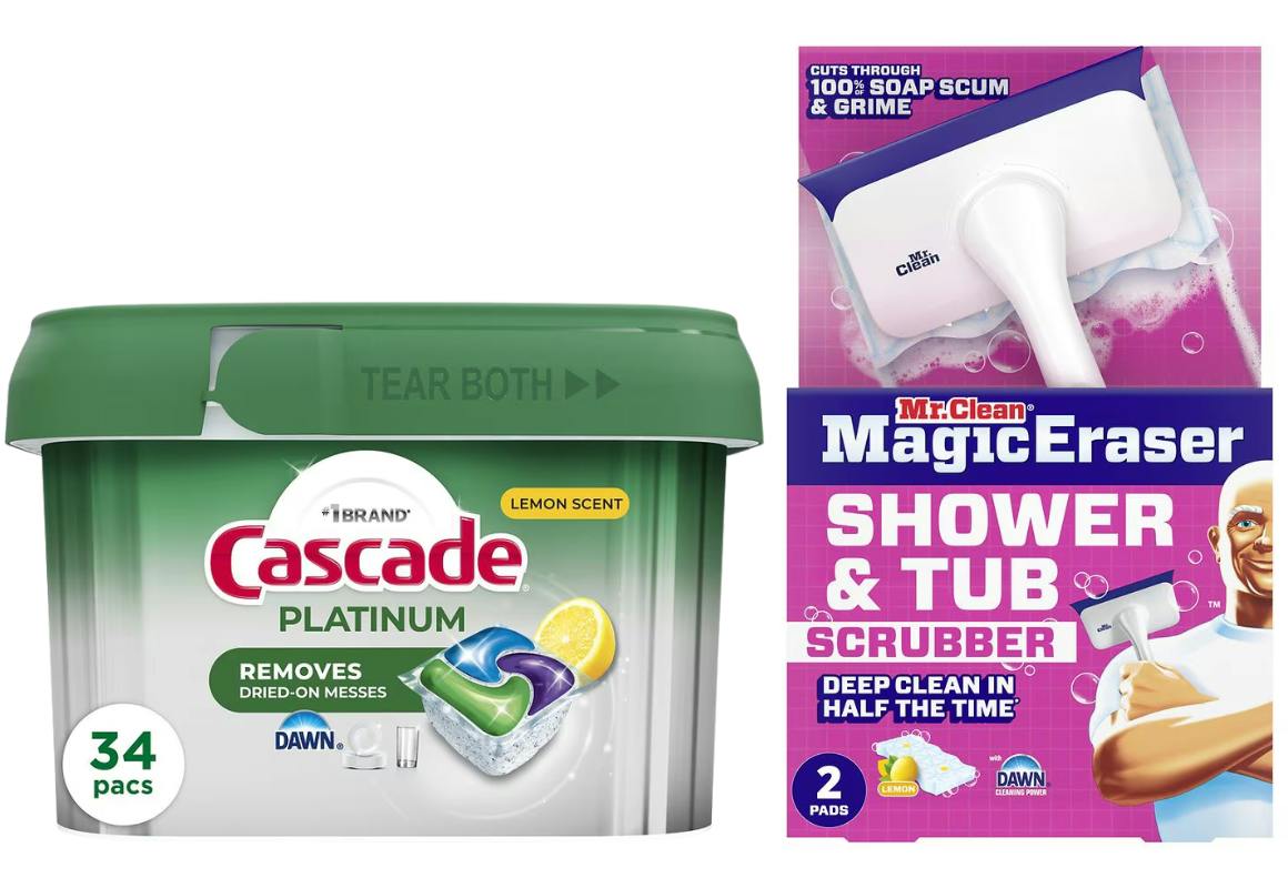 1 Mr. Clean + 1 Cascade