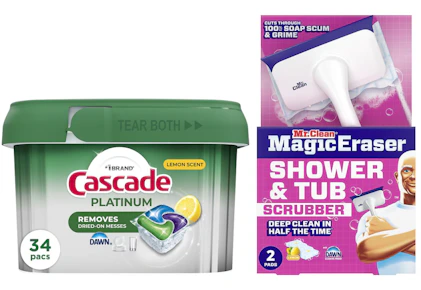 1 Mr. Clean + 1 Cascade