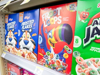 kellogg's cereal on walgreens shelf