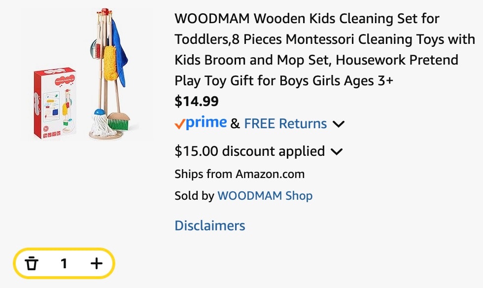 kids cleaning toy set