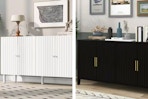 home depot sideboards collage
