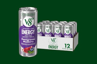 a pack of v8 cans