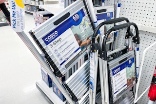 cosco step stools on a target shelf