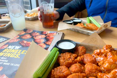 buffalo wild wings boneless wings.