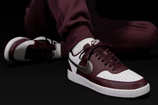 nike women's sneakers in burgundy