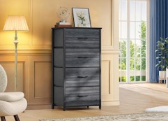 4-Drawer Fabric Dresser, Only $26.73 on Amazon card image